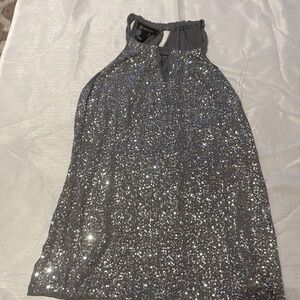 Sequin halter top